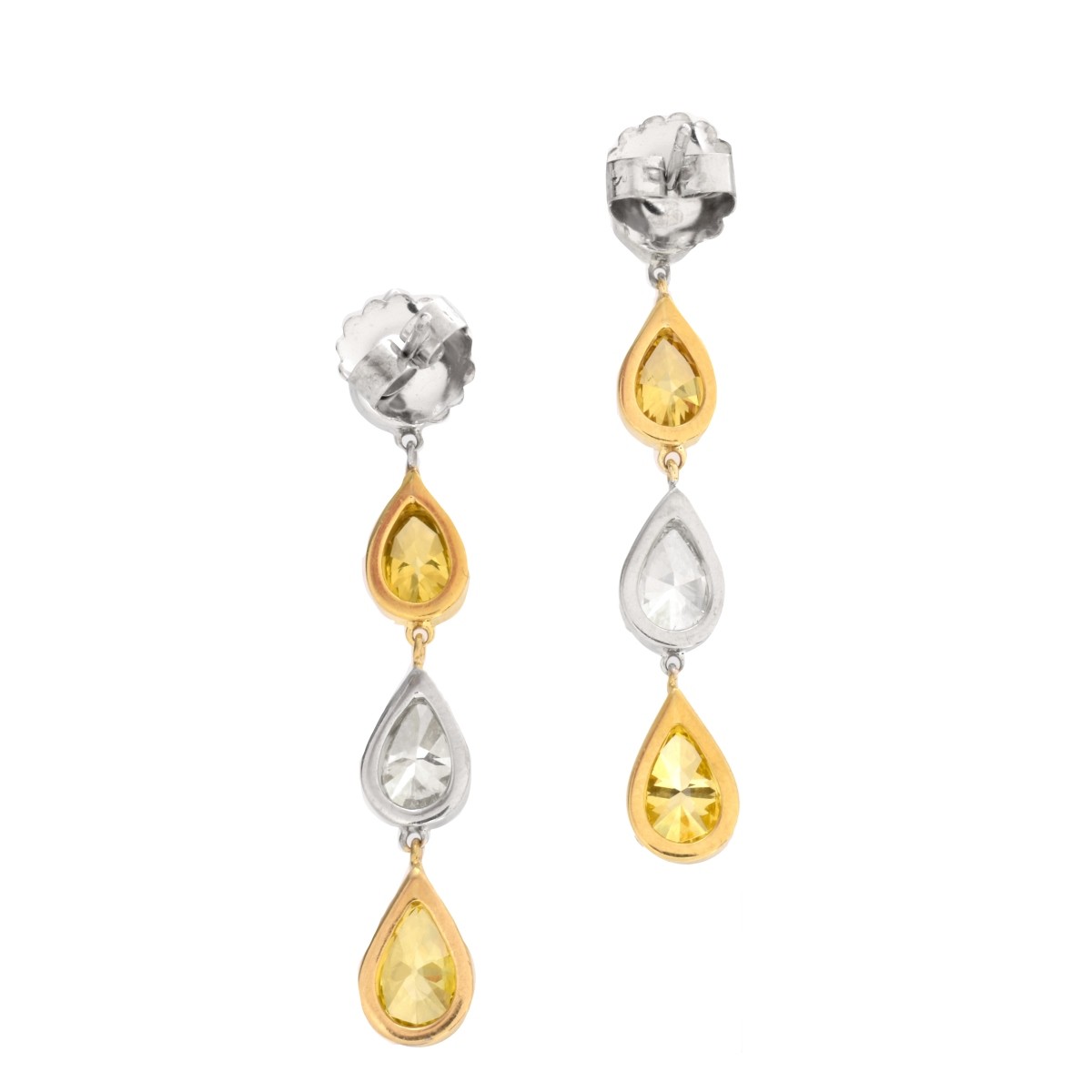 Diamond and 18K Earrings