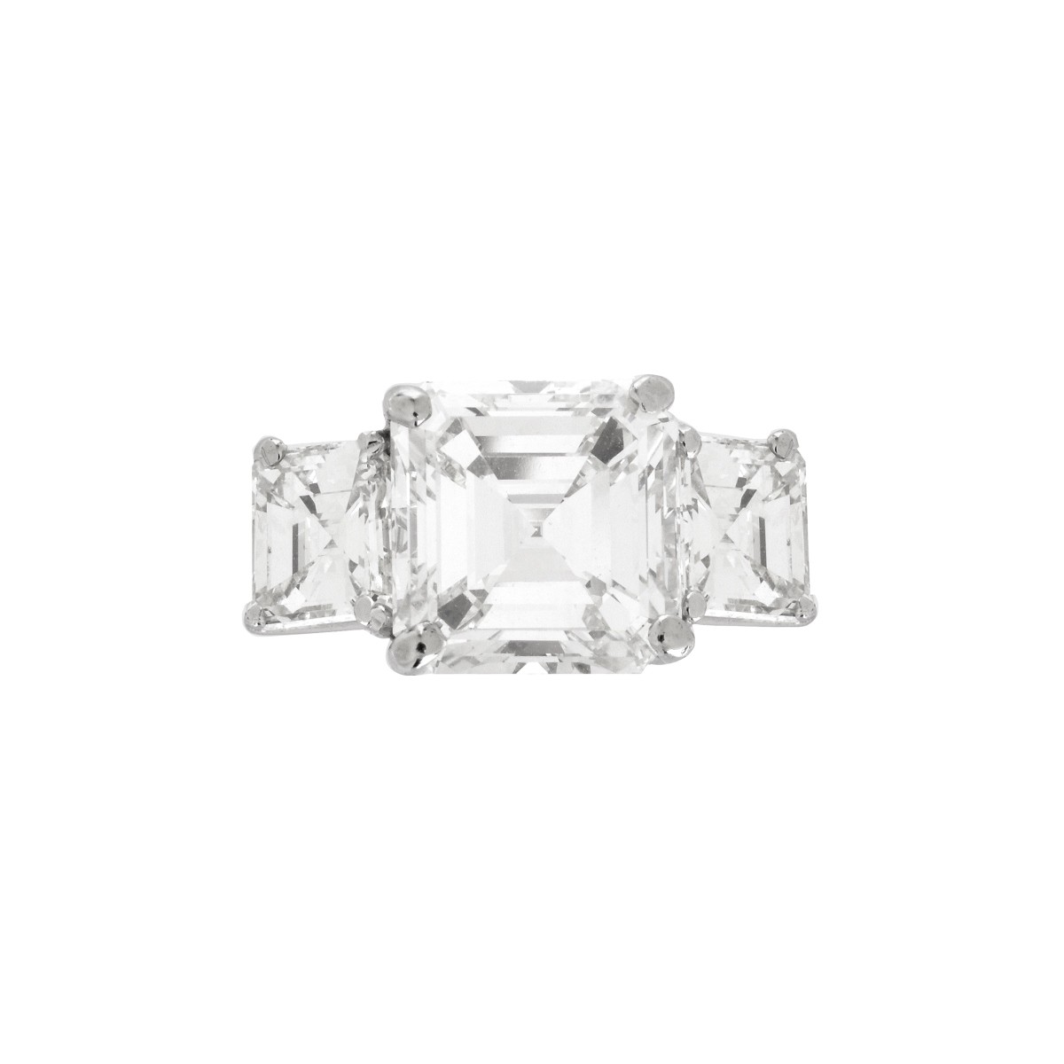 7.51ct Diamond and Platinum Ring