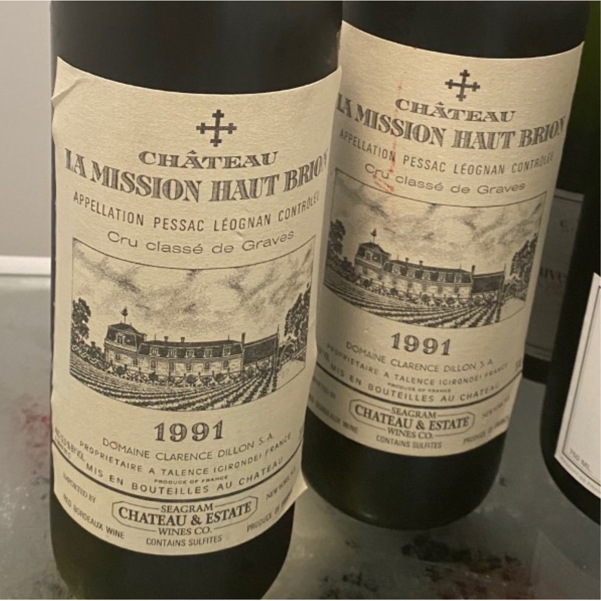 (2) 1991 Château La Mission Haut Brion