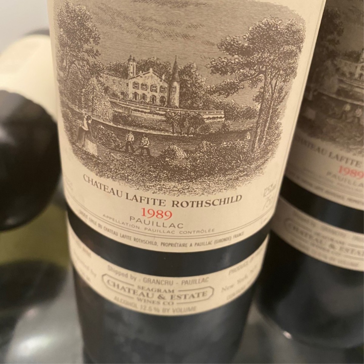 (2) Bottles of 1989 Chateau Lafite Rothschild