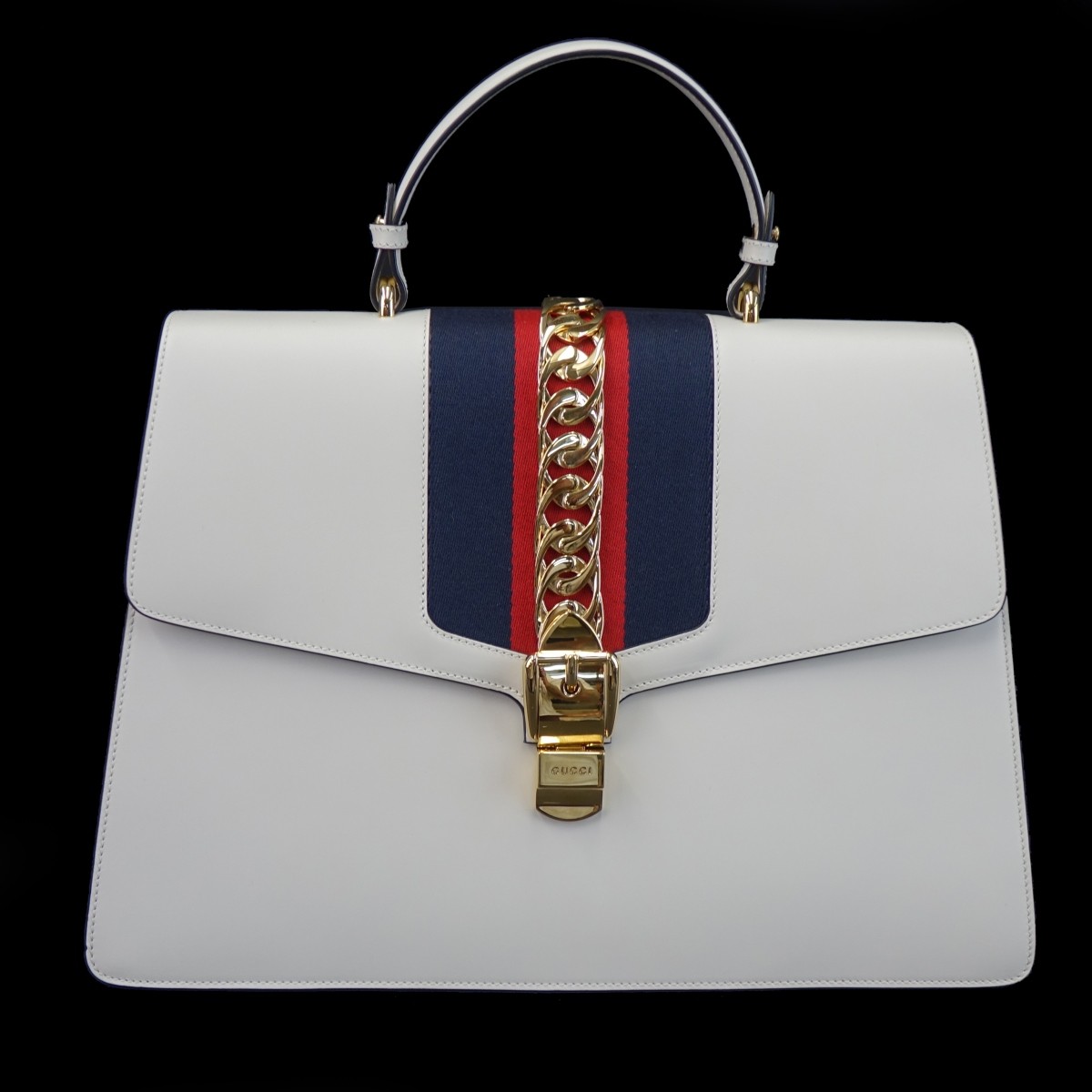 Gucci Sylvie Bag w/ Gold Chain Detail