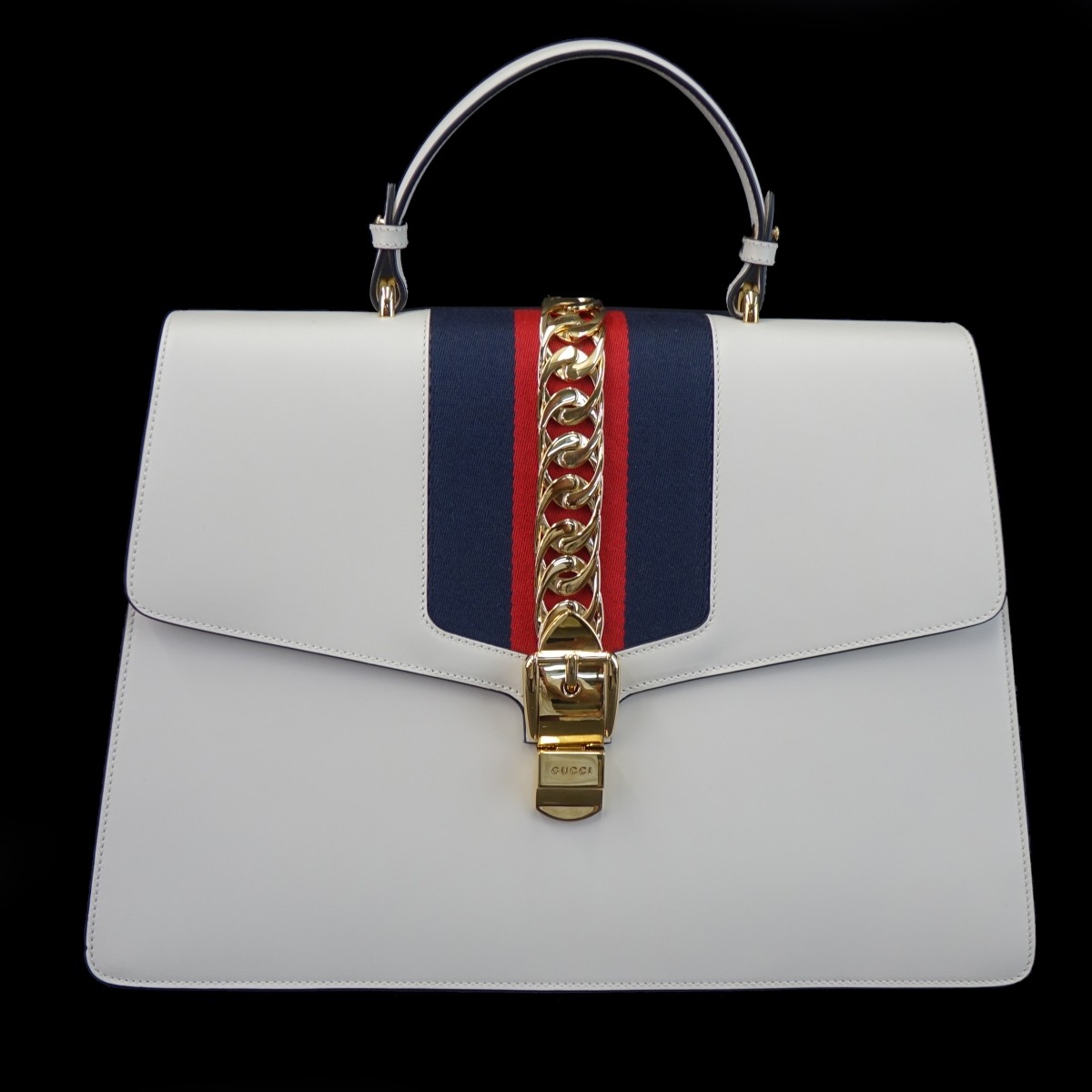 Gucci Sylvie Bag w/ Gold Chain Detail