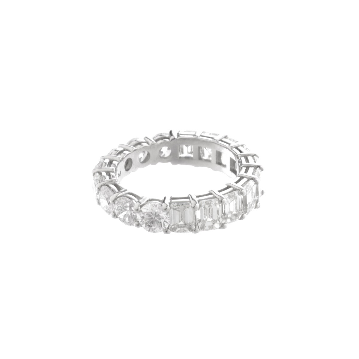 Diamond and Platinum Eternity Band