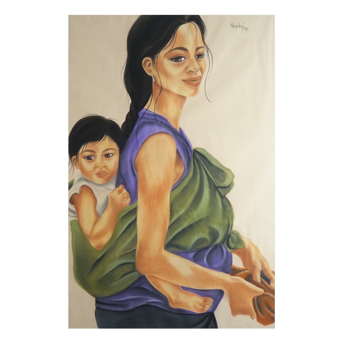 Southeast Asian School Pastel Drawing