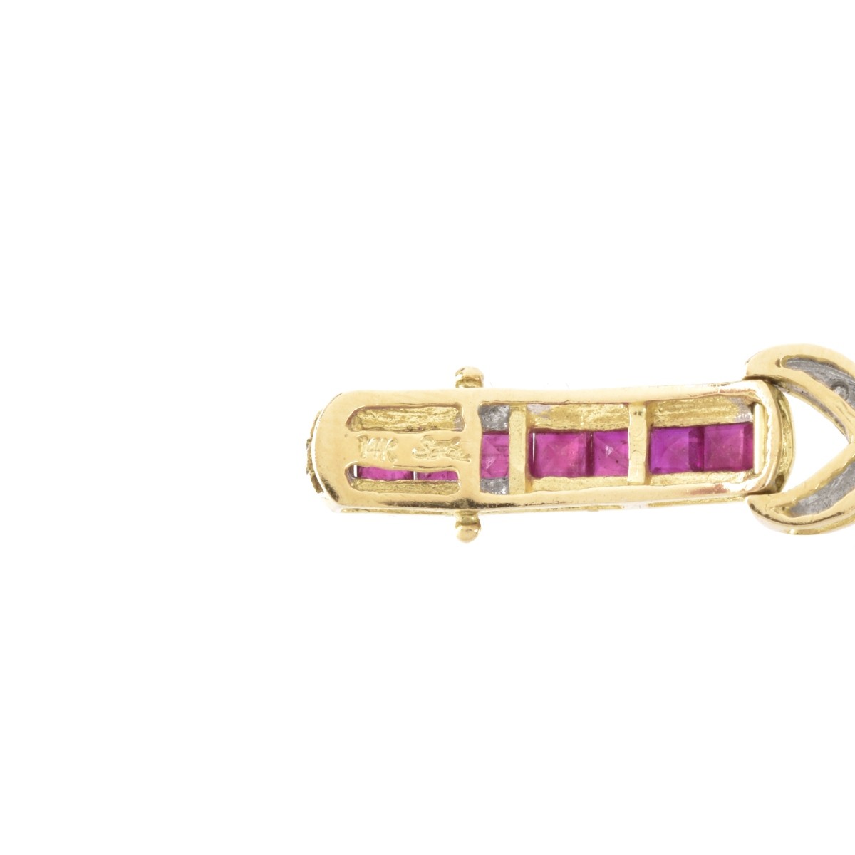 Ruby, Diamond and 14K Bracelet