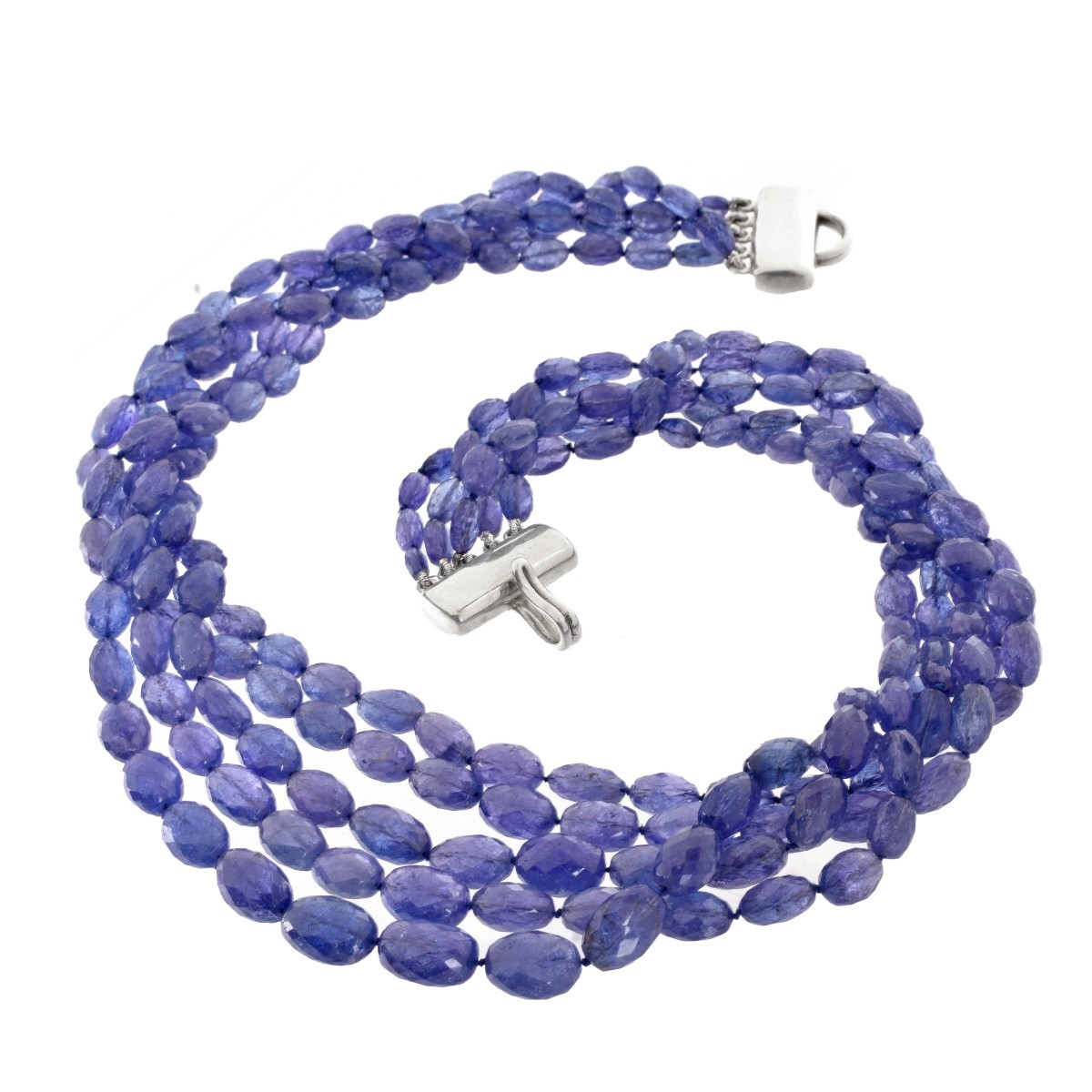 Tiffany & Co Tanzanite and Silver Necklace