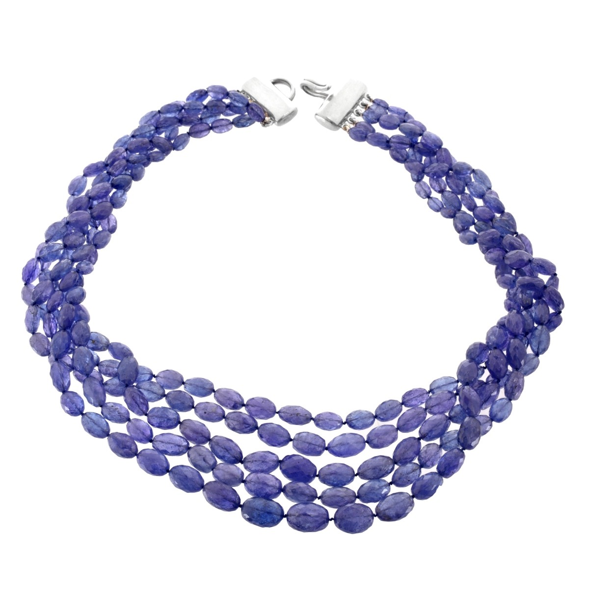 Tiffany & Co Tanzanite and Silver Necklace