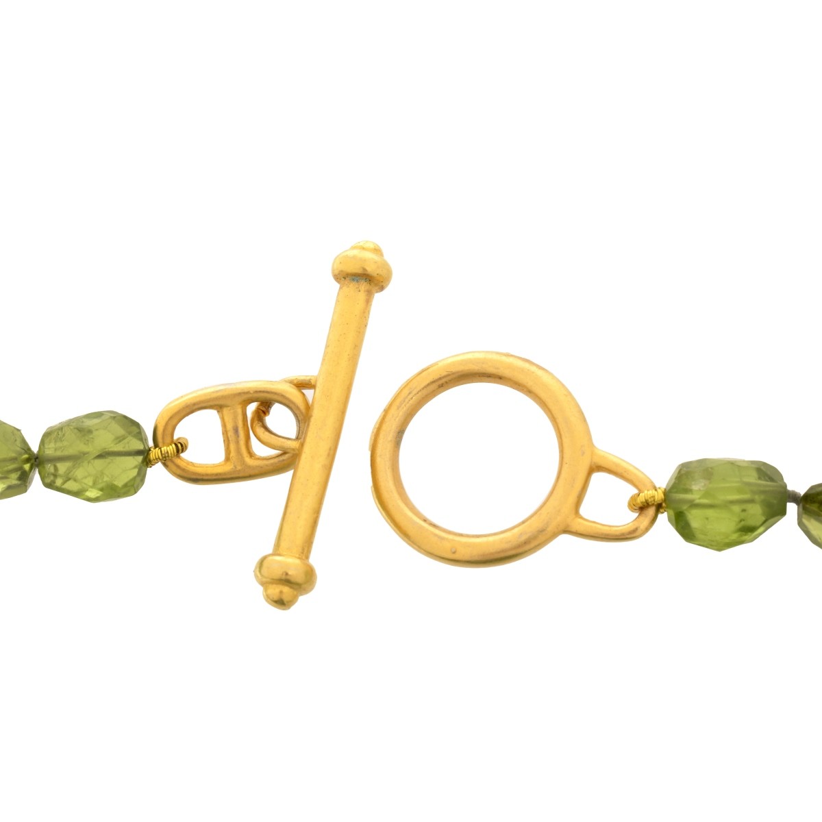 Peridot and Citrine Necklace