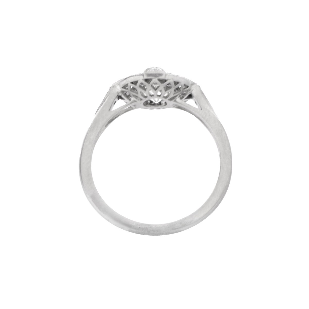 Diamond and Platinum Ring