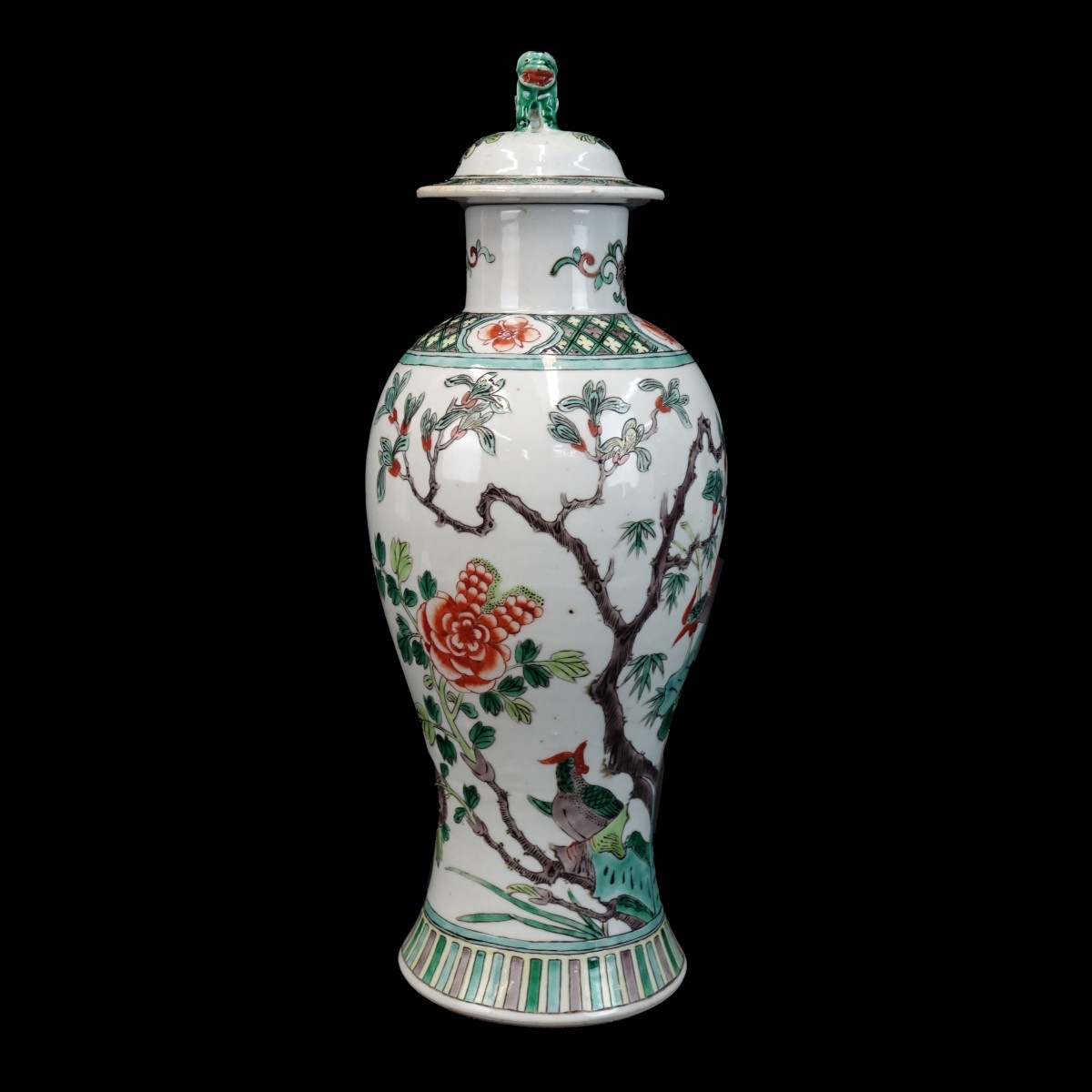 Chinese Famille Vert Porcelain Vase