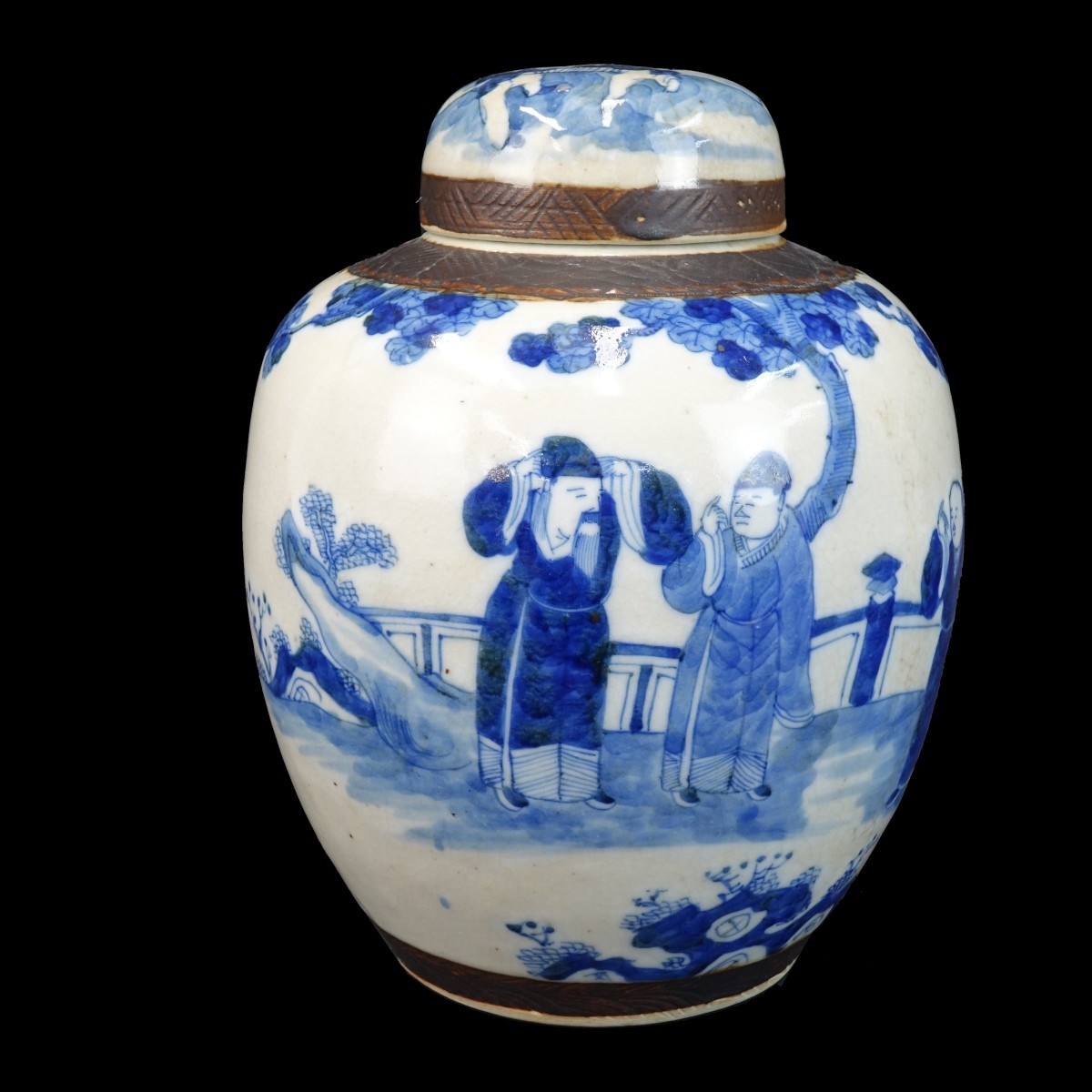Chinese Blue and White Porcelain Ginger Jar