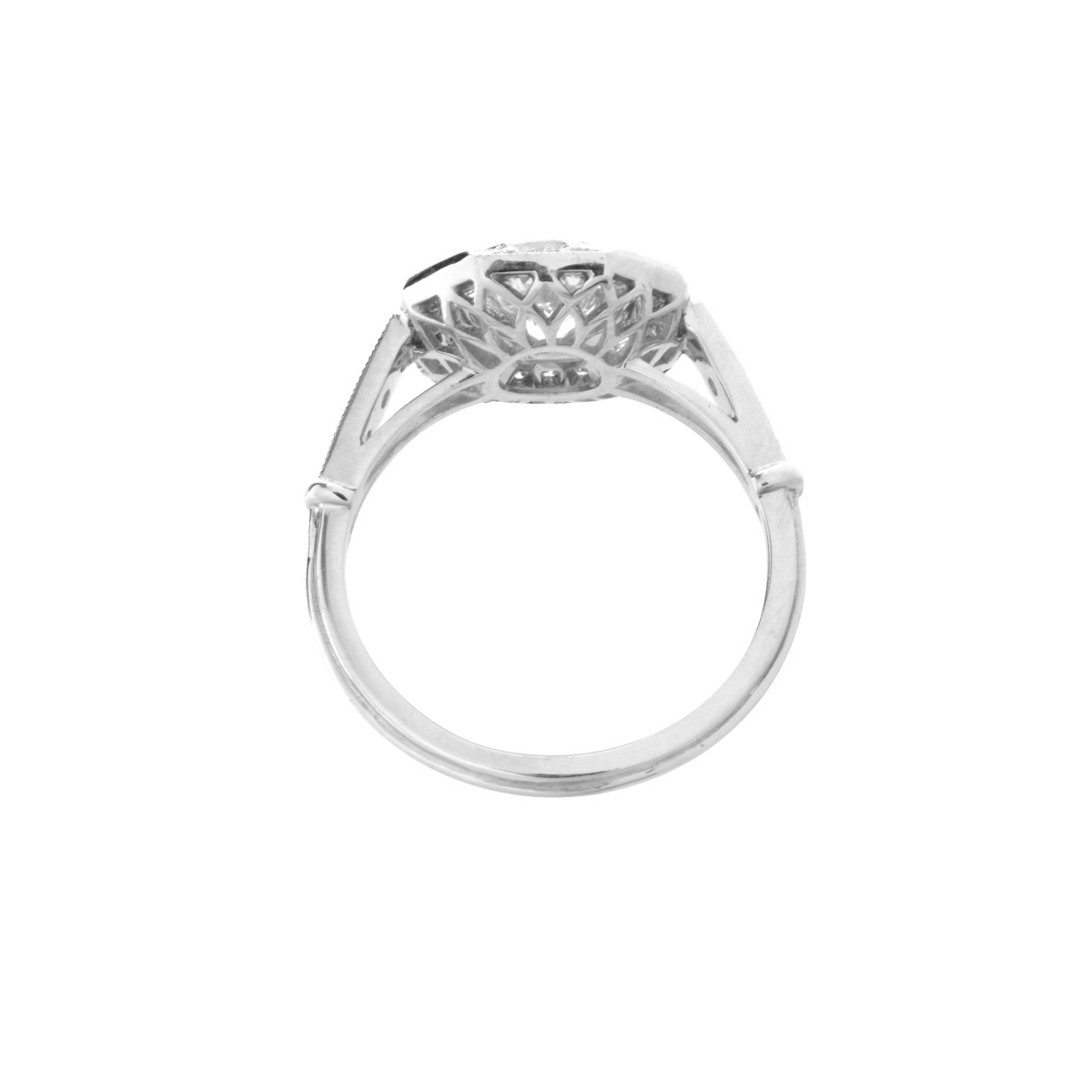 Diamond and Platinum Ring