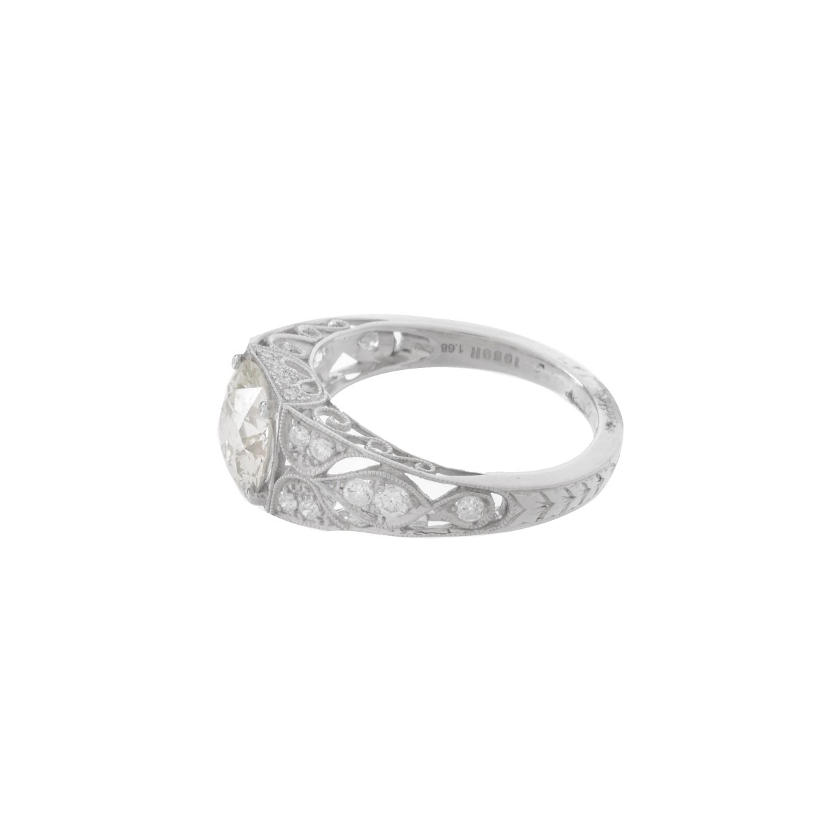 Diamond and Platinum Ring