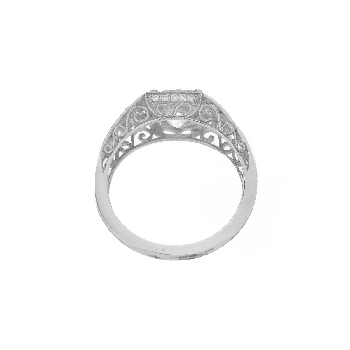 Diamond and Platinum Ring