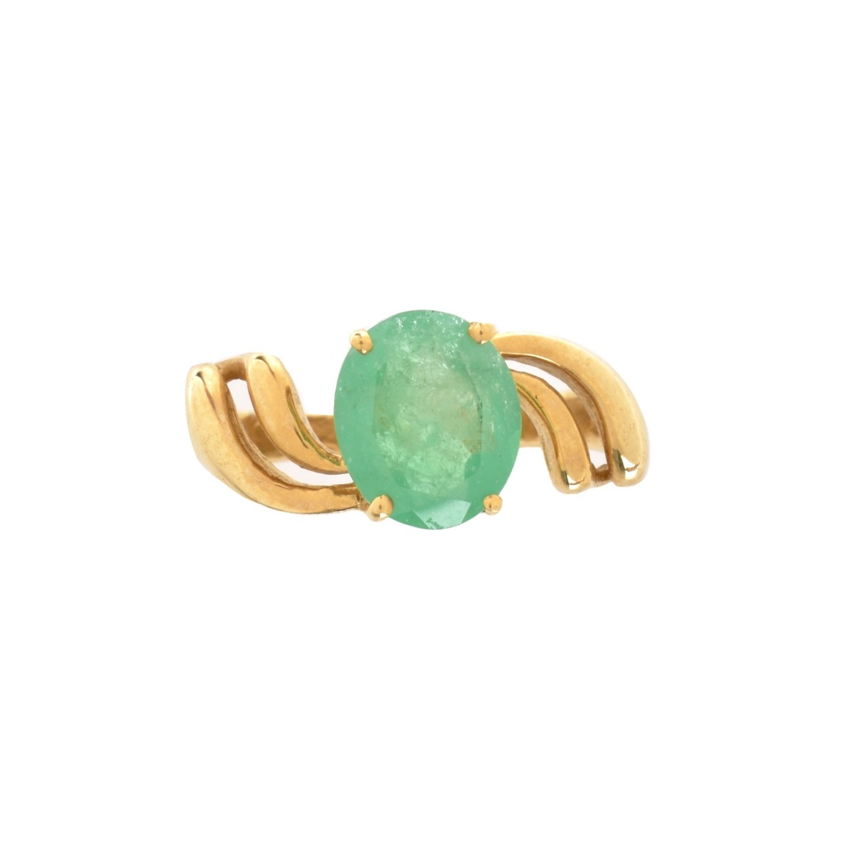 Emerald and 14K Ring