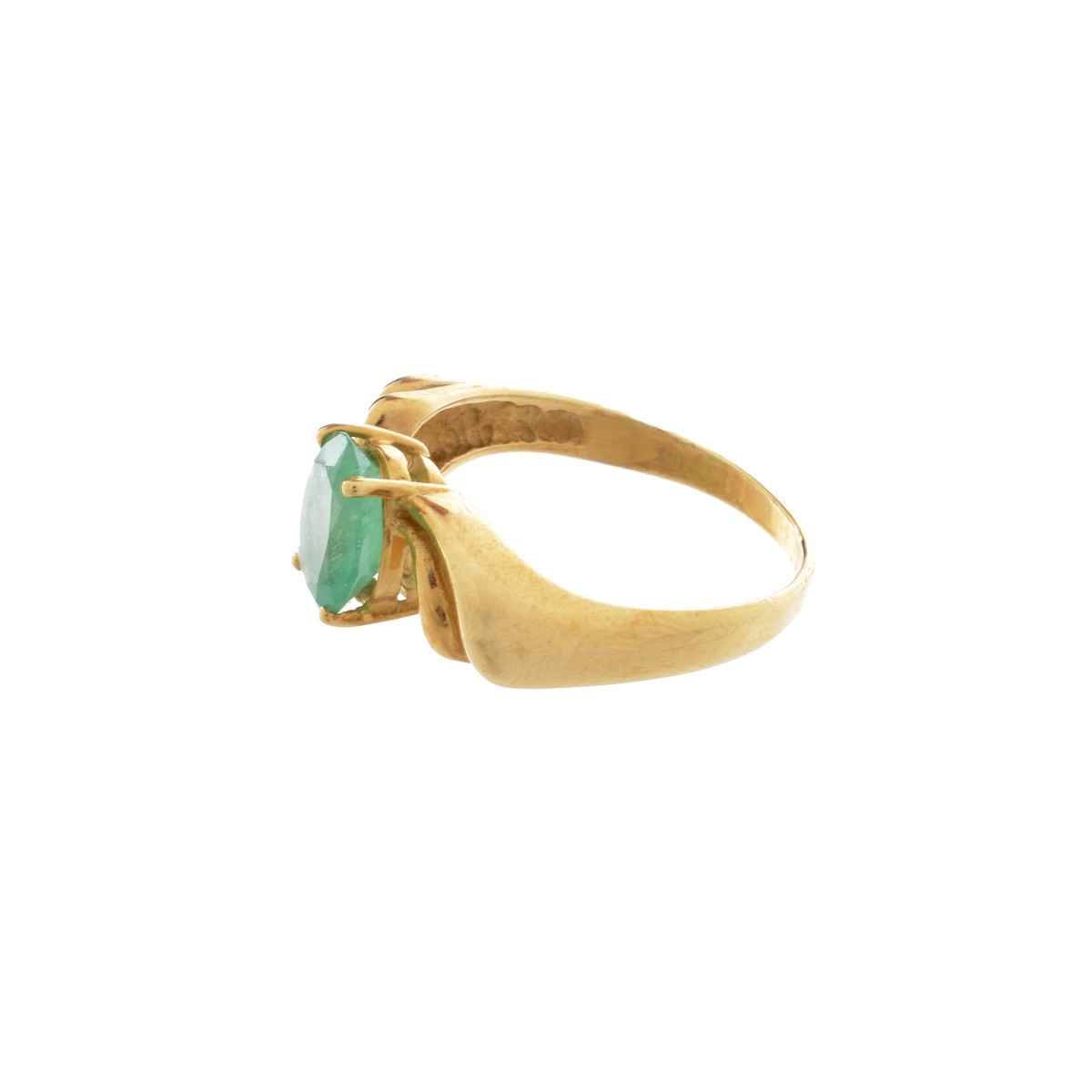 Emerald and 14K Ring