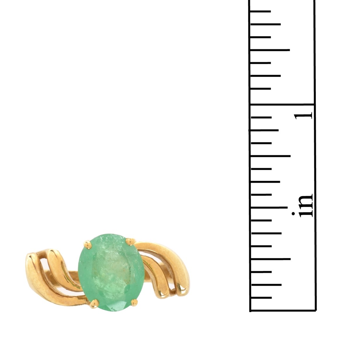 Emerald and 14K Ring