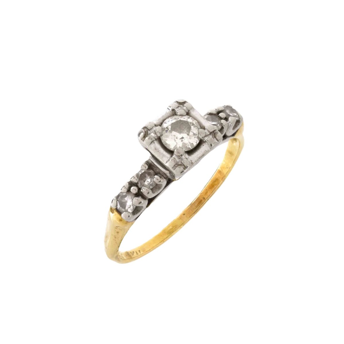 Diamond and 14K Ring