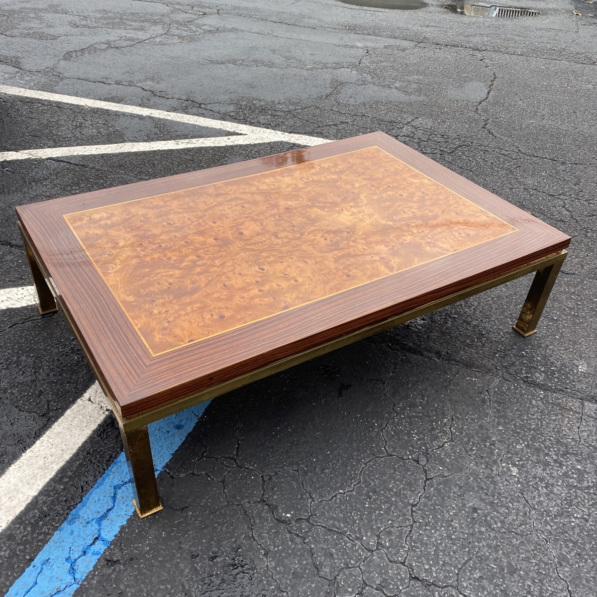 Milo Baughman Style Coffee Table