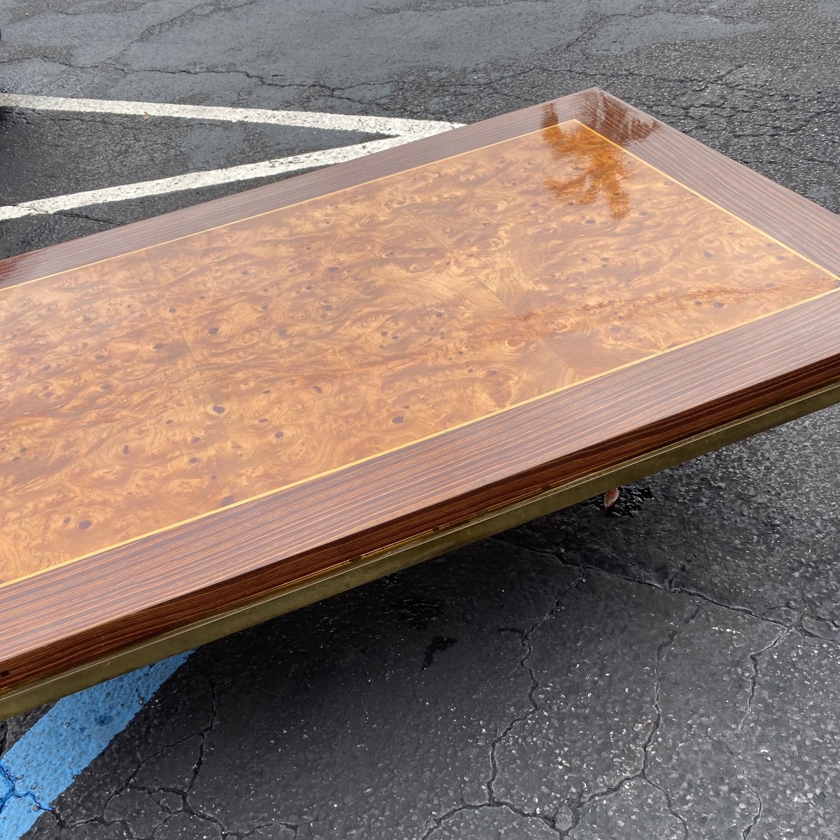 Milo Baughman Style Coffee Table