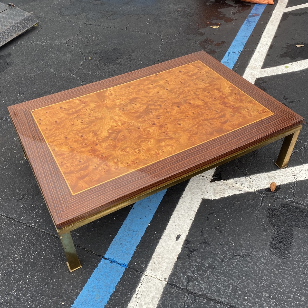 Milo Baughman Style Coffee Table