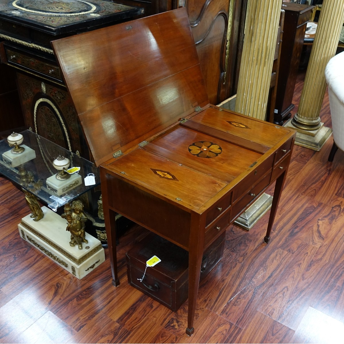 Antique Flip Top Vanity Table