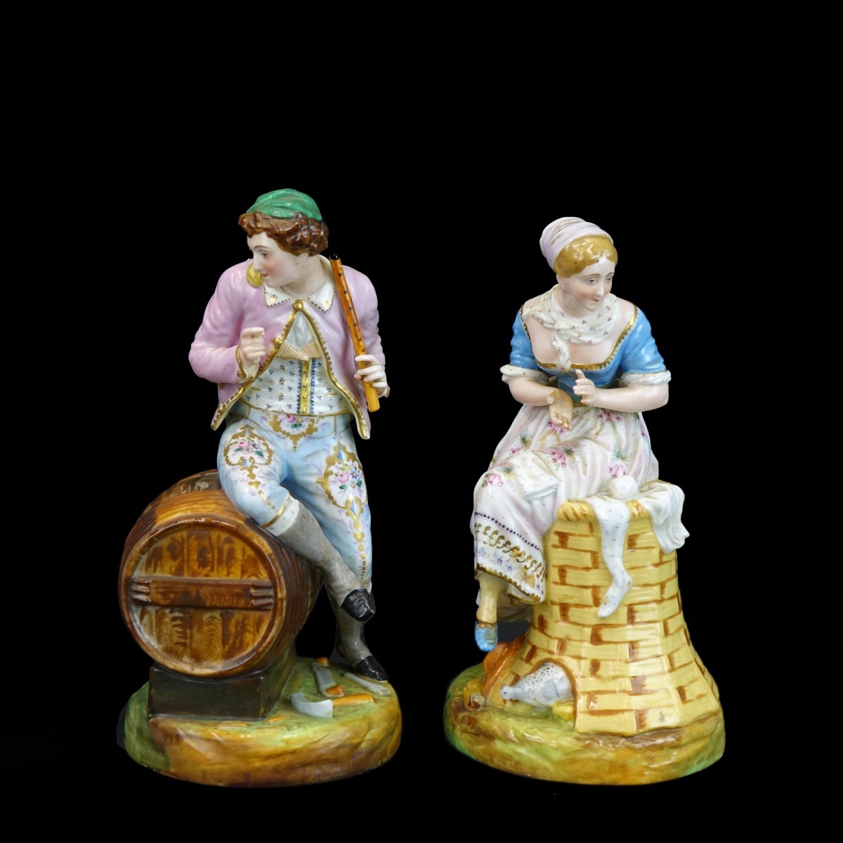 Pair of German Porcelain Figurines