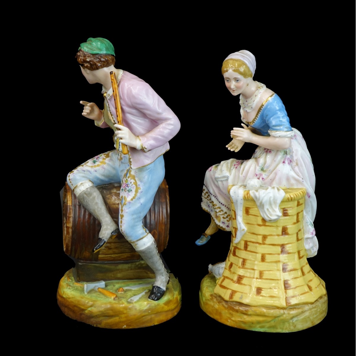 Pair of German Porcelain Figurines