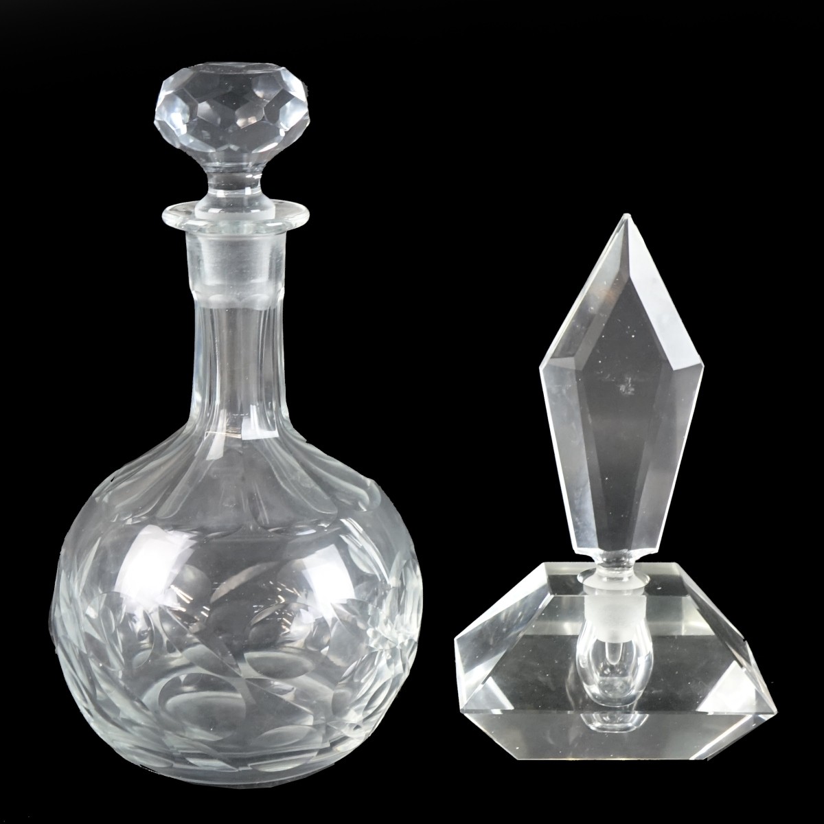 Decanter and Perfume Bottle