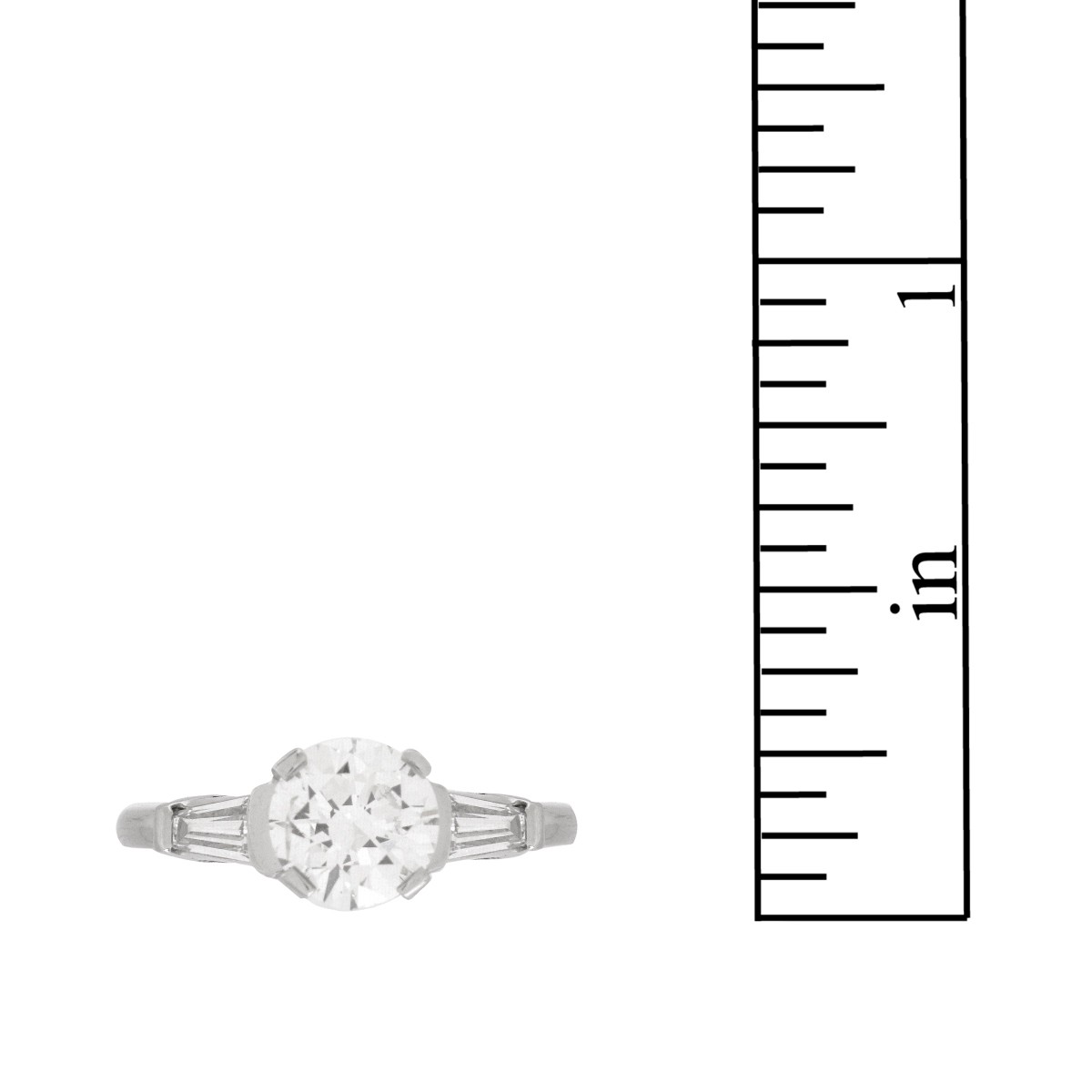 Diamond and Platinum Ring