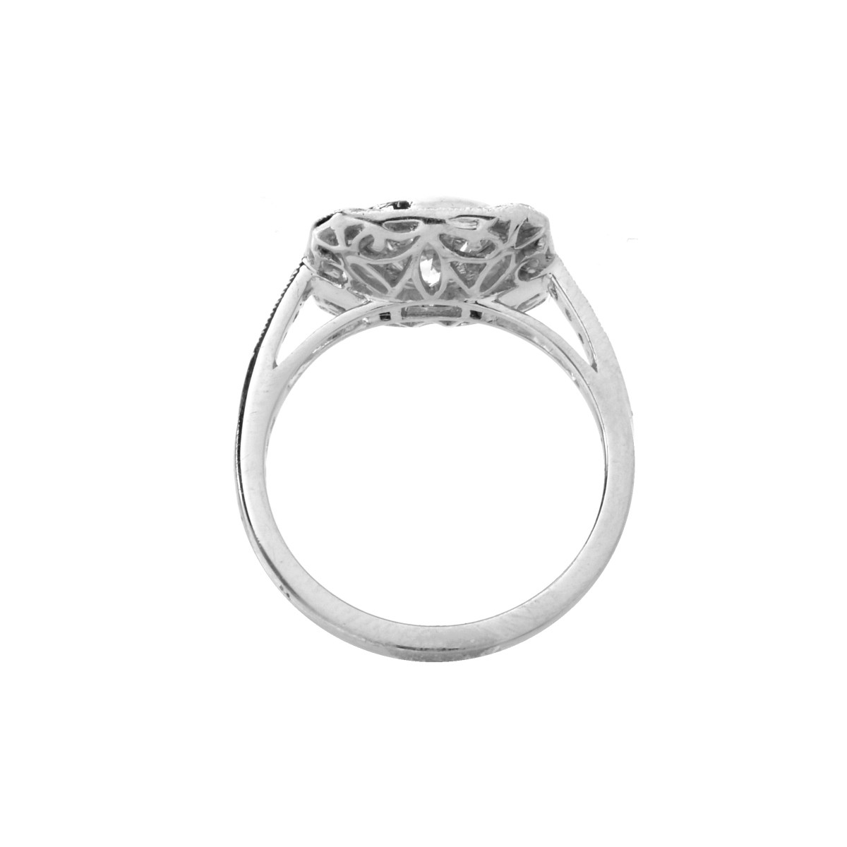 Diamond and Platinum Ring