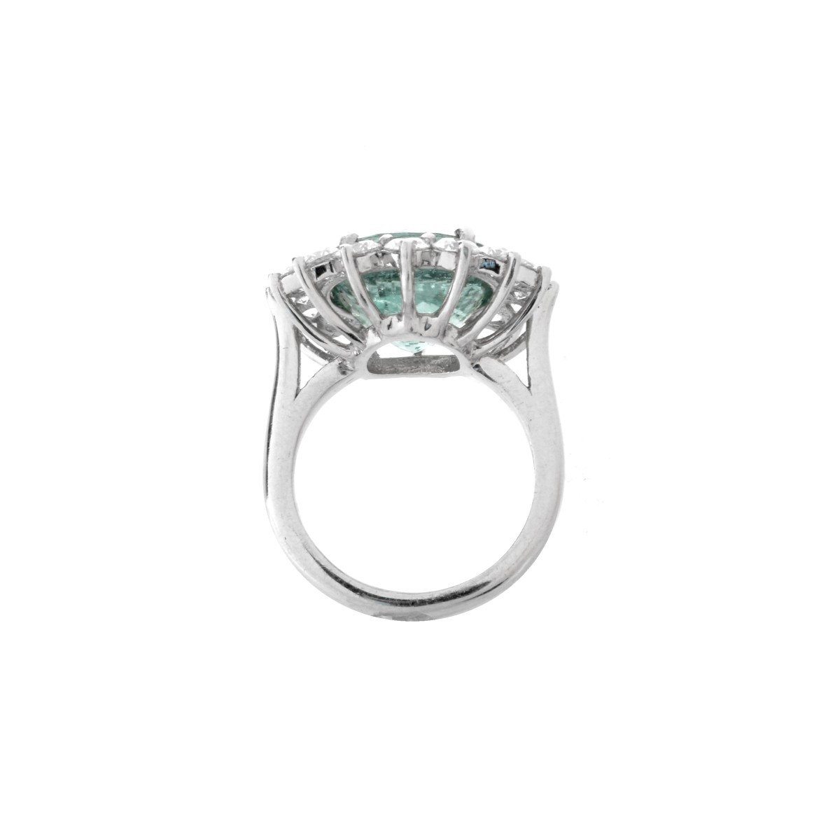 Paraiba Tourmaline and Diamond Ring