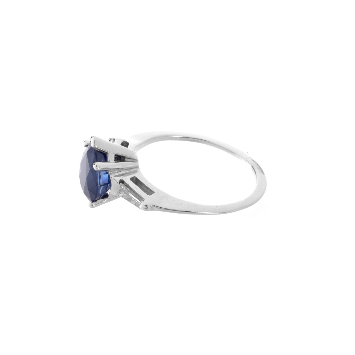 Sapphire, Diamond and 18K Ring