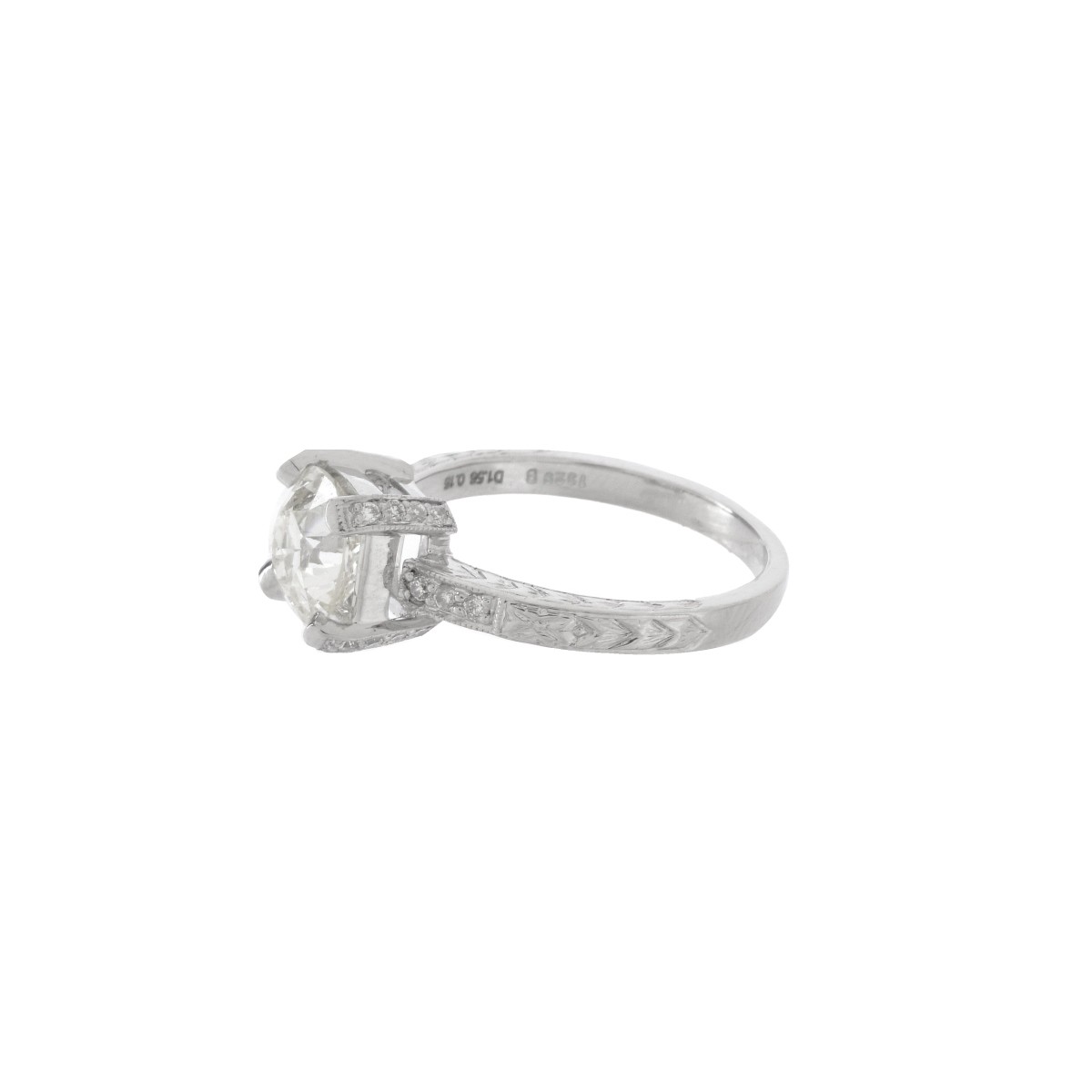 Diamond and Platinum Ring