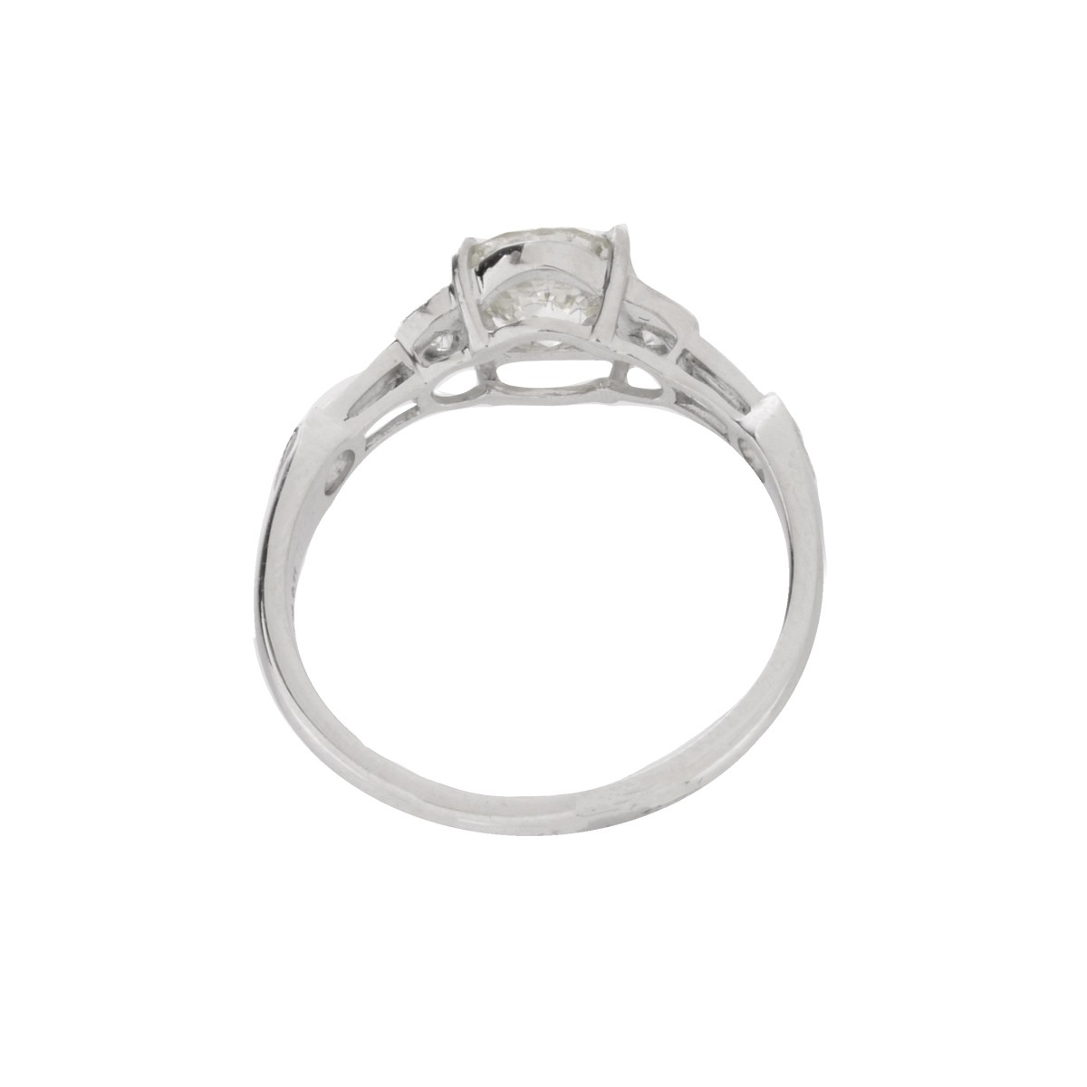 Diamond and Platinum Ring