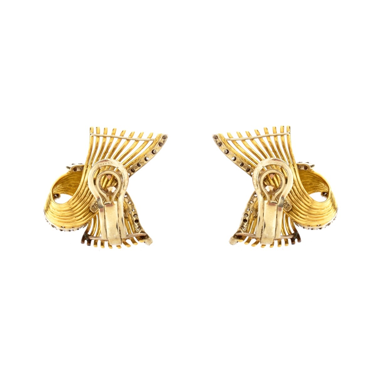 Diamond and 18K Earrings