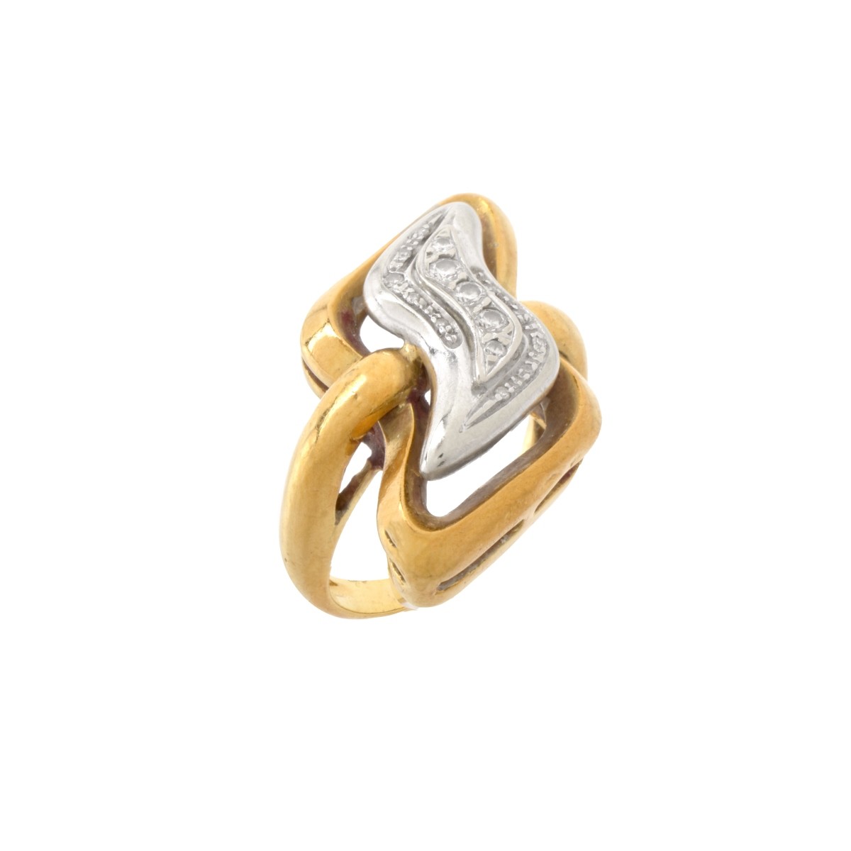 Diamond and 18K Ring