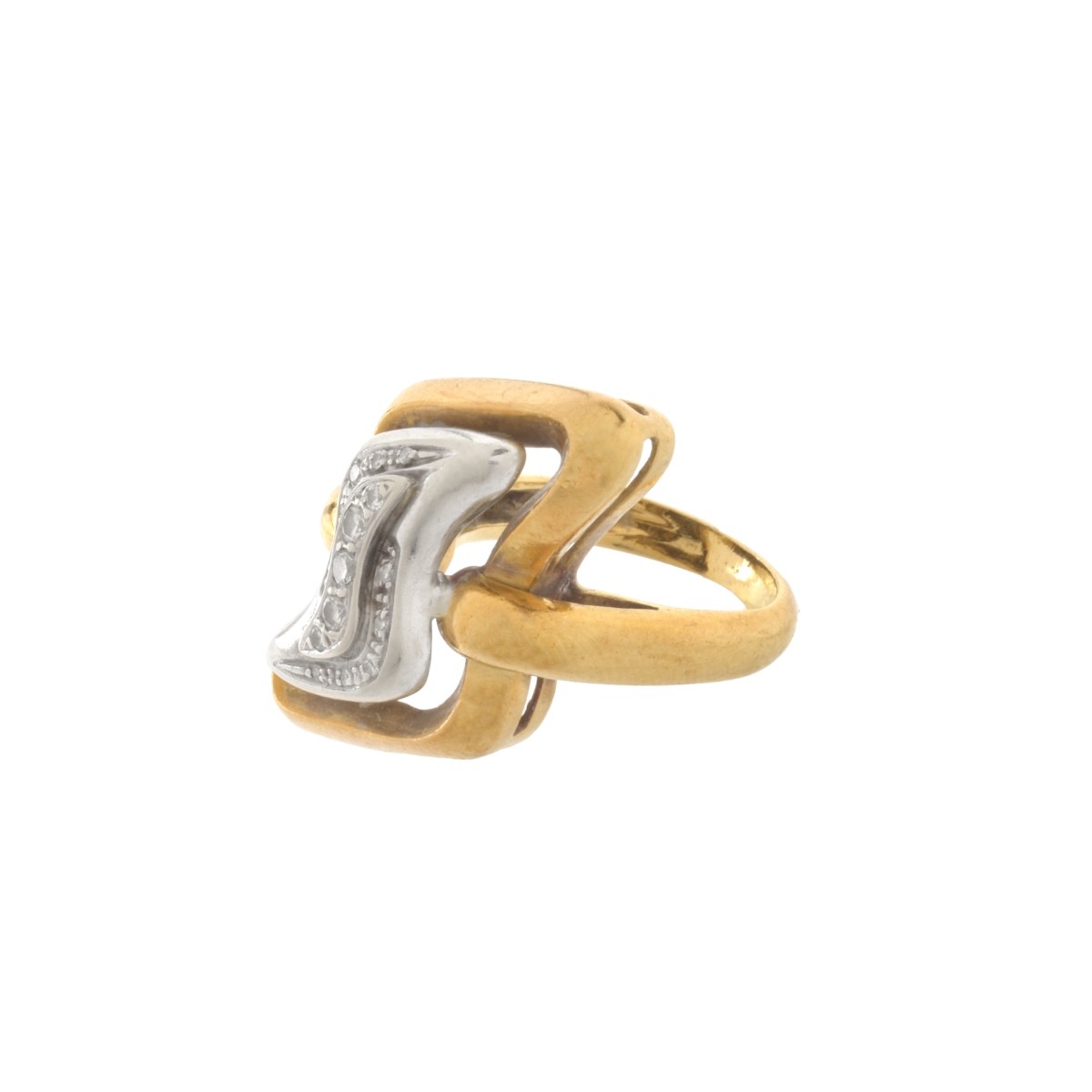 Diamond and 18K Ring