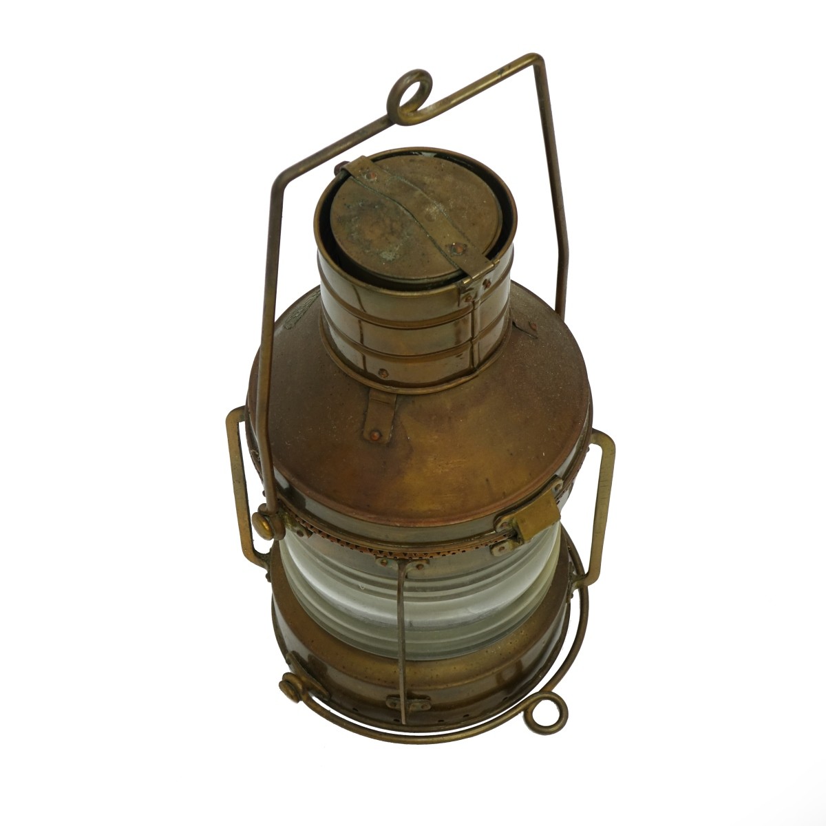 Vintage Anchor Brass Ship's Lantern