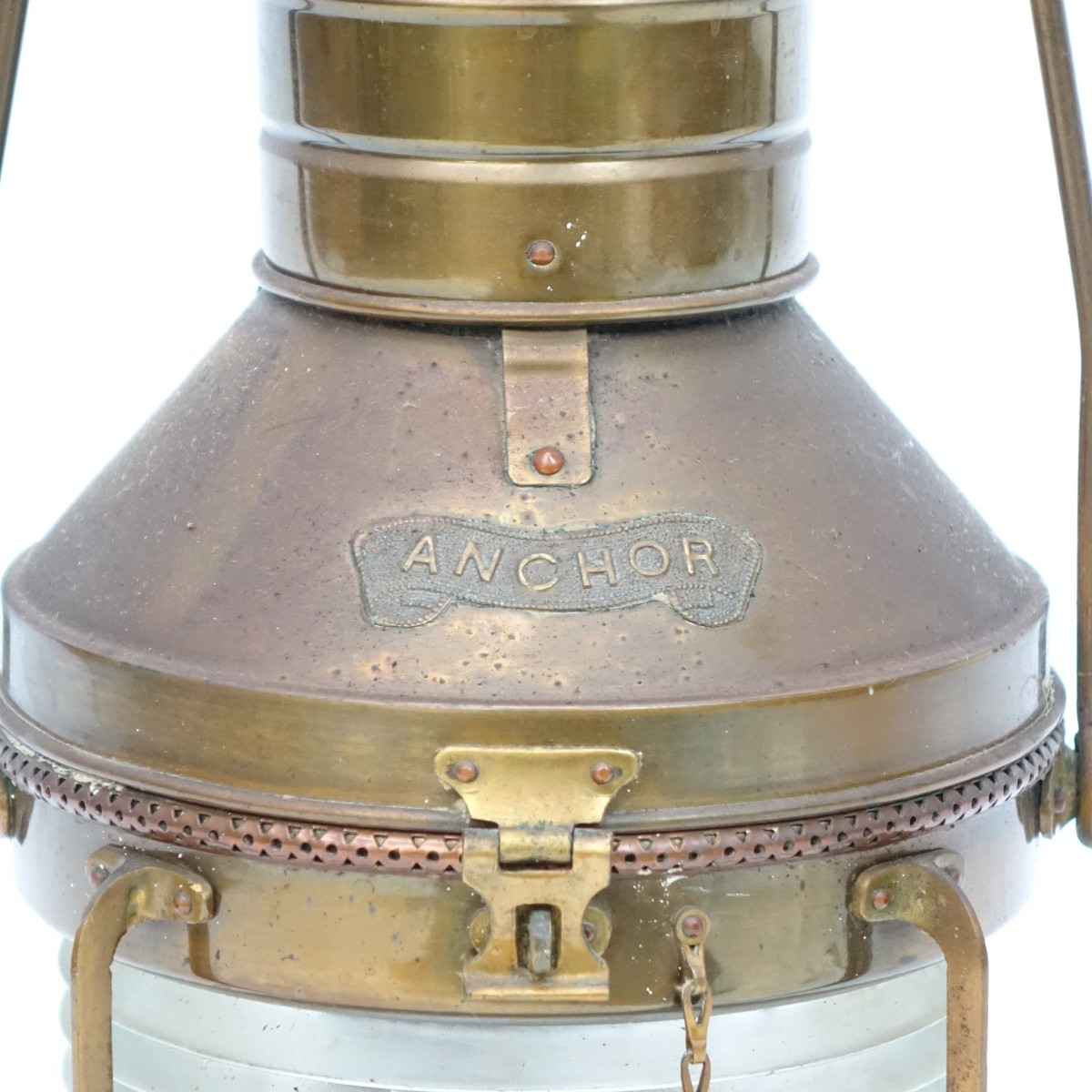 Vintage Anchor Brass Ship's Lantern