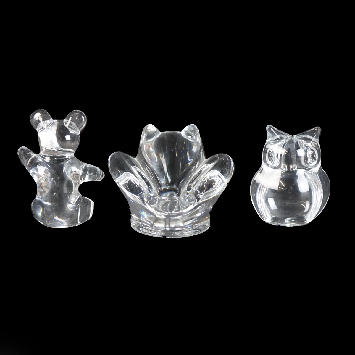 Daum Art Glass Figurines