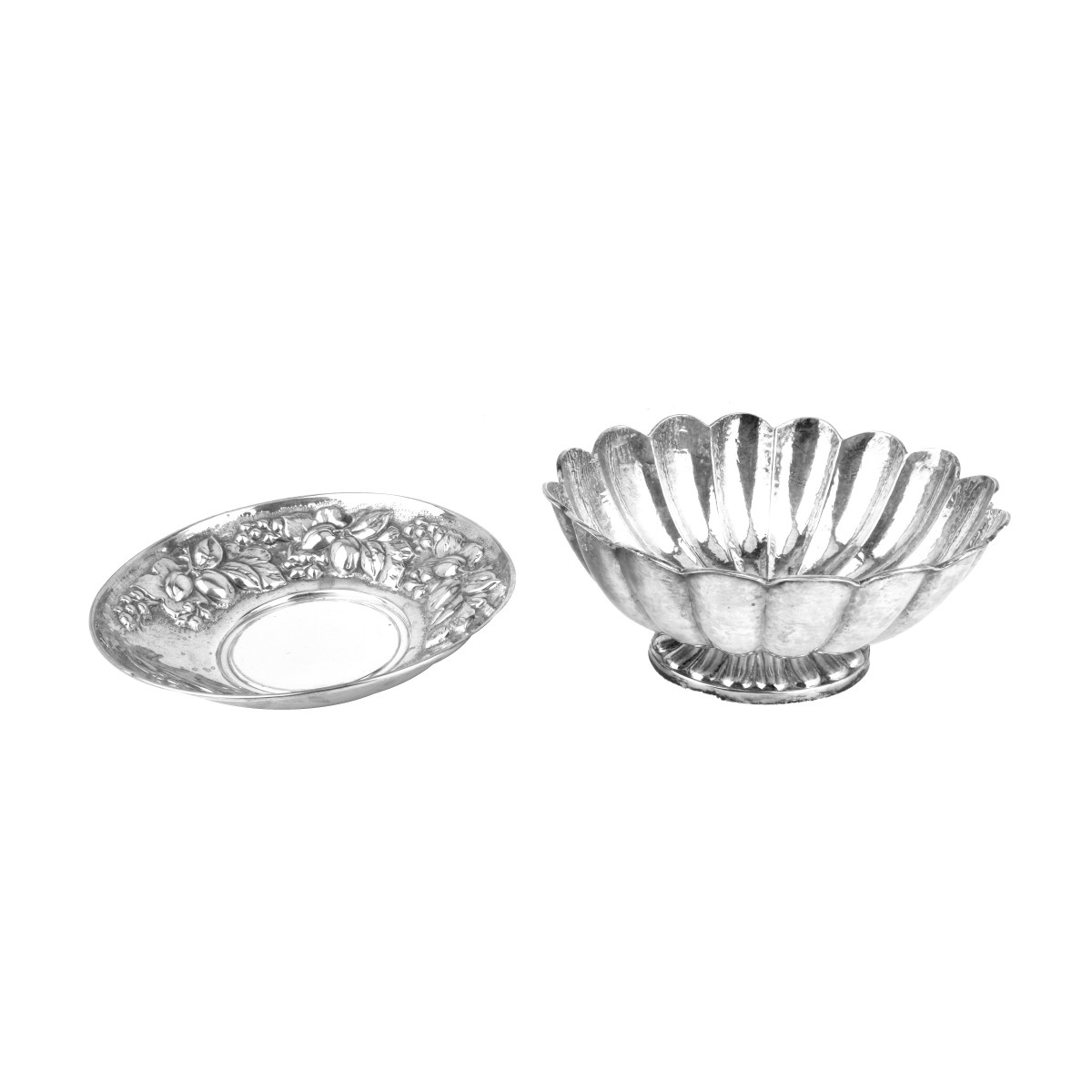 (2) Vintage 800 Silver Tableware