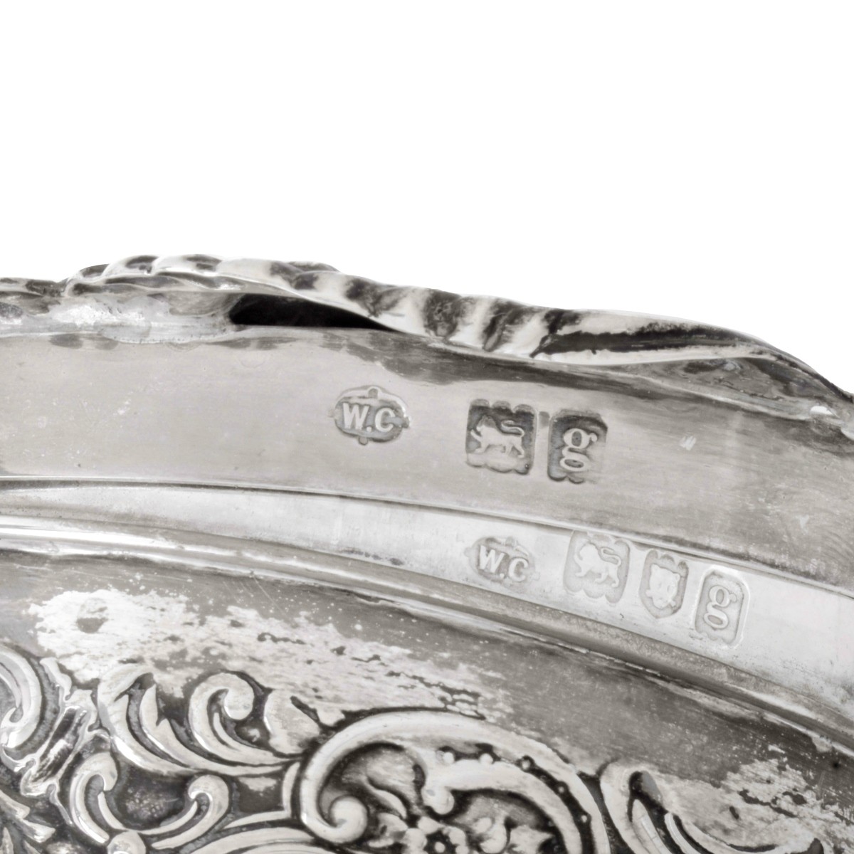 (3) Antique Pierced 800 Silver Tableware
