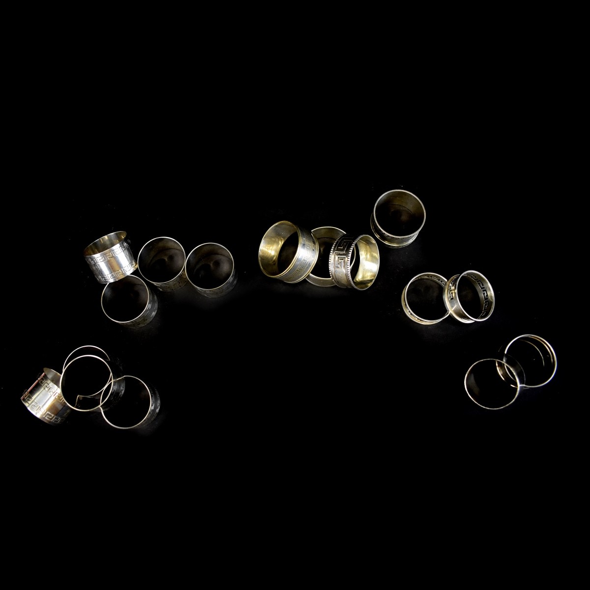 Collection of Sixteen Napkin Rings