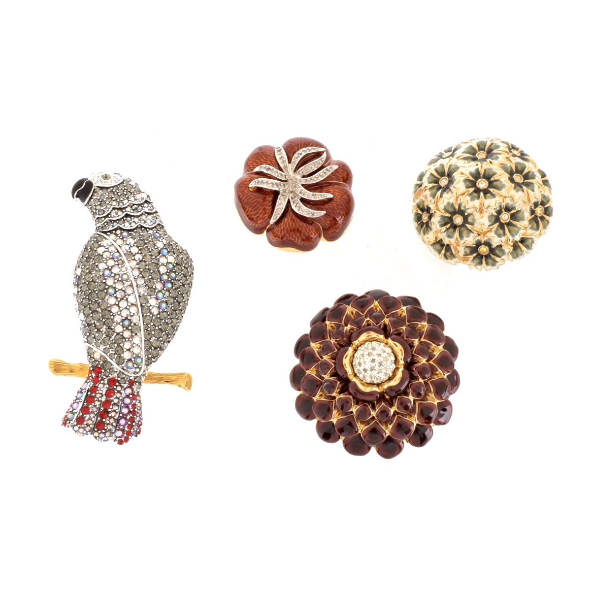 Judith Leiber and Joan Rivers Brooches