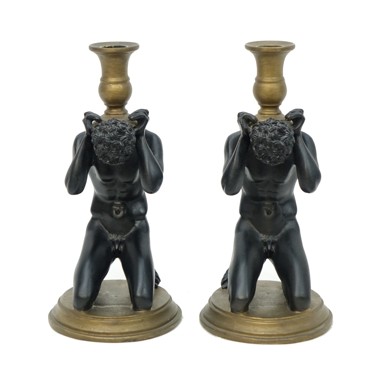 Figural Nude Candlesticks