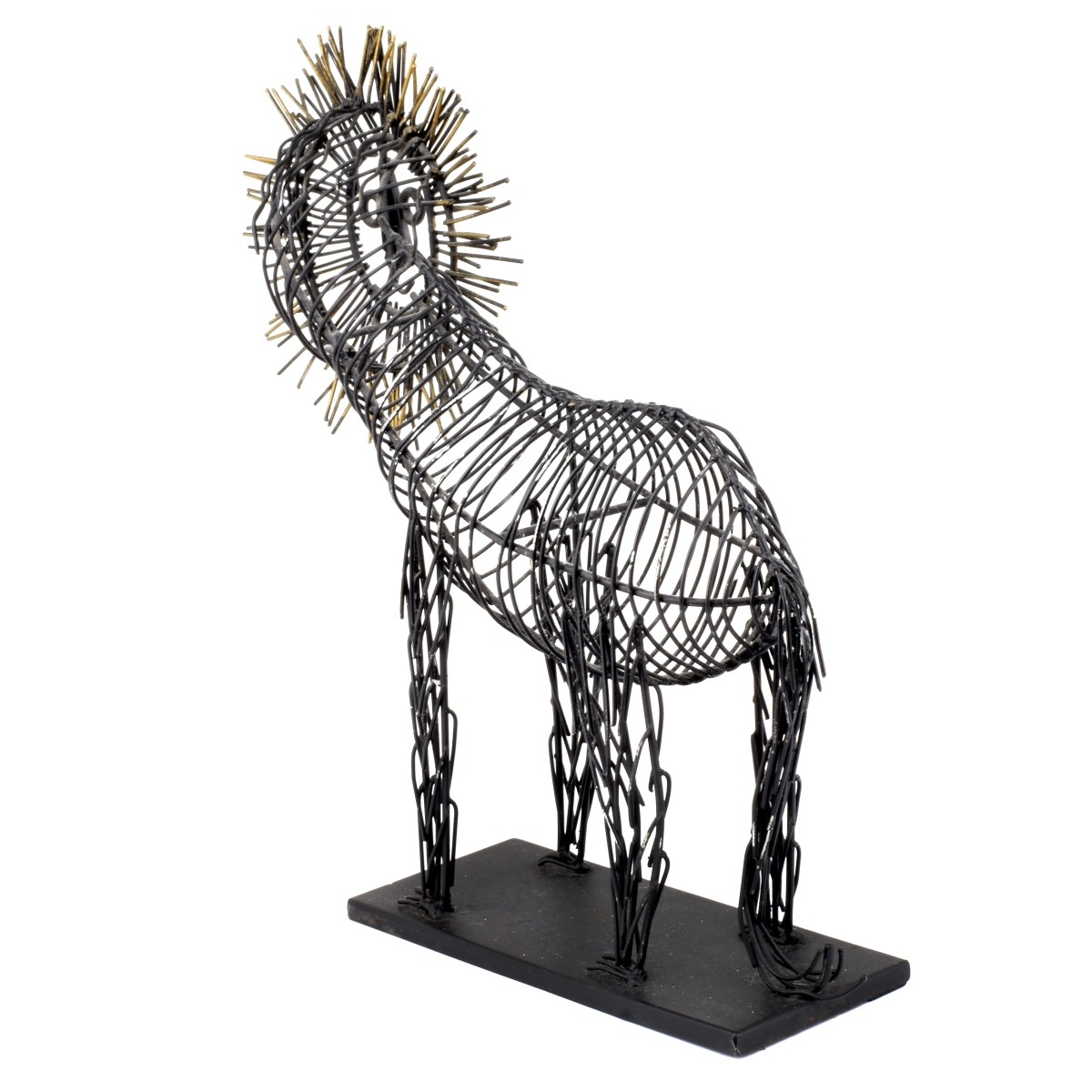Wire Lion Sculpture