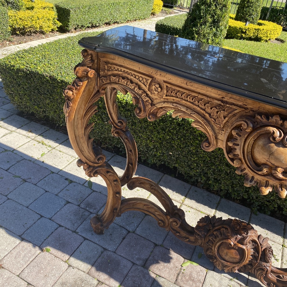 Antique Louis XV Style Console Table