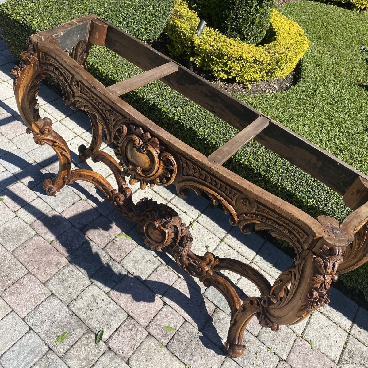 Antique Louis XV Style Console Table