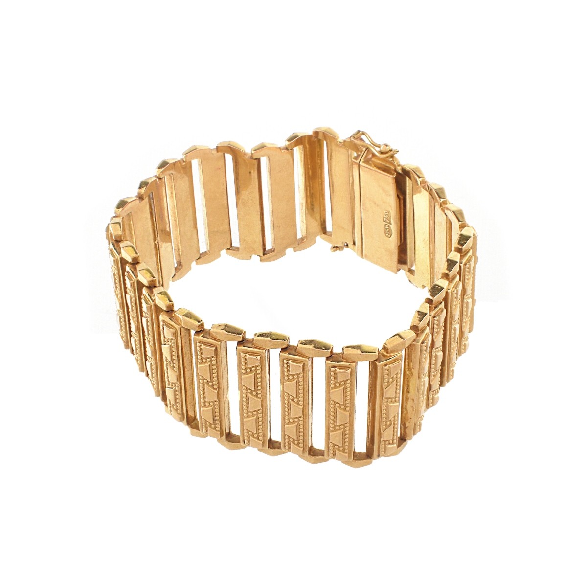 Italian 18K Wide Bracelet